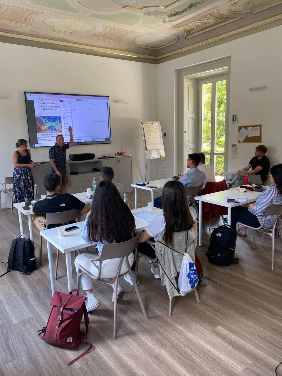 Lezione all'interno della 3B meteo Academy